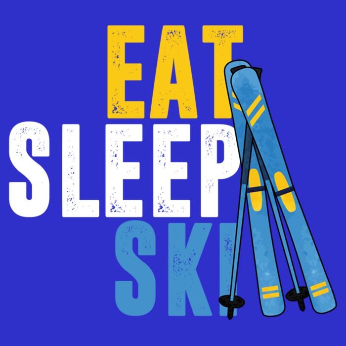 Eat Sleep Ski Skiing Winter Sports Mountain Skier Gift Sweatshirt