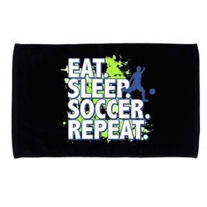 Eat Sleep Soccer Repeat Gift Microfiber Hand Towel