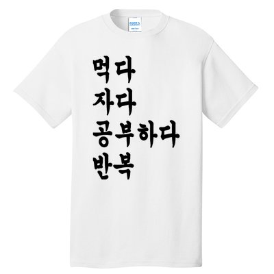 Eat Sleep Study Korean Korean Language Shirts Tall T-Shirt