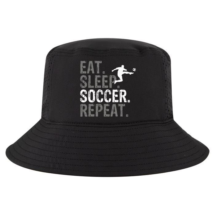 Eat Sleep Soccer Repeat Soccer Graphic Cool Comfort Performance Bucket Hat