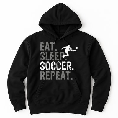 Eat Sleep Soccer Repeat Soccer Graphic Hoodie