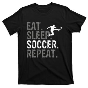 Eat Sleep Soccer Repeat Soccer Graphic T-Shirt