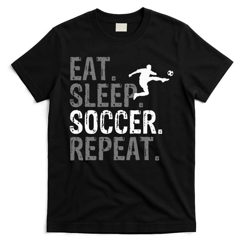 Eat Sleep Soccer Repeat Soccer Graphic T-Shirt