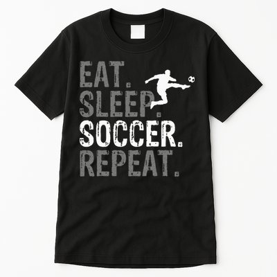 Eat Sleep Soccer Repeat Soccer Graphic Tall T-Shirt