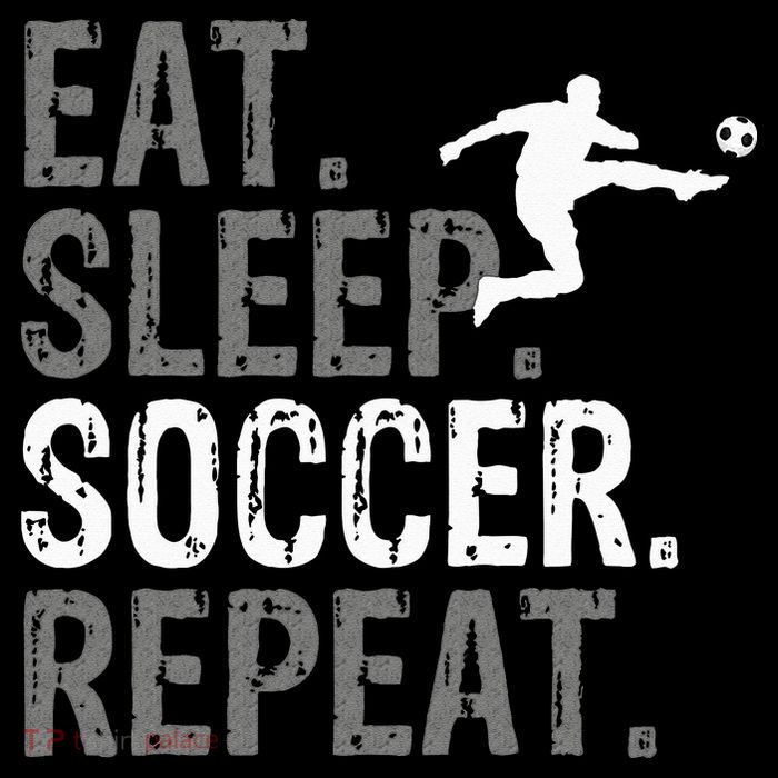Eat Sleep Soccer Repeat Soccer Graphic Sustainable Bucket Hat