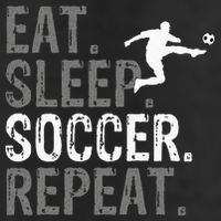 Eat Sleep Soccer Repeat Soccer Graphic Adult Drive Performance Visor