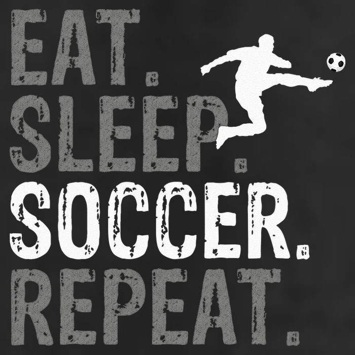 Eat Sleep Soccer Repeat Soccer Graphic Adult Drive Performance Visor