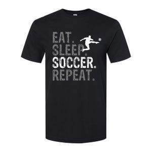 Eat Sleep Soccer Repeat Soccer Graphic Softstyle CVC T-Shirt