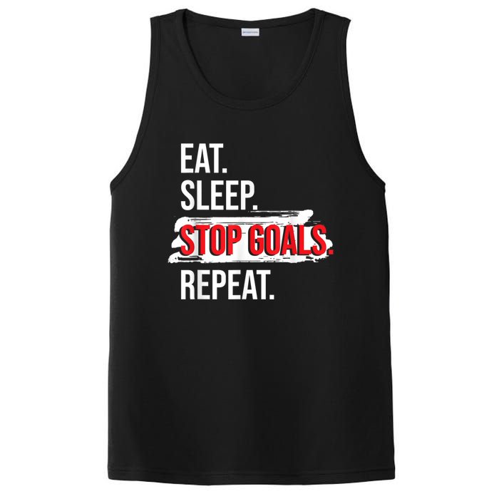 Eat Sleep Stop Goals Repeat Field Hockey Player Hockey Fan PosiCharge Competitor Tank