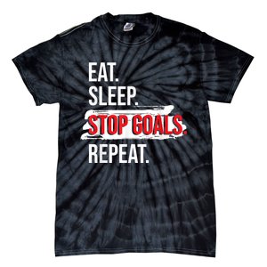 Eat Sleep Stop Goals Repeat Field Hockey Player Hockey Fan Tie-Dye T-Shirt