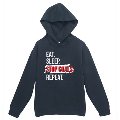 Eat Sleep Stop Goals Repeat Field Hockey Player Hockey Fan Urban Pullover Hoodie