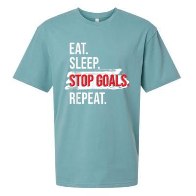 Eat Sleep Stop Goals Repeat Field Hockey Player Hockey Fan Sueded Cloud Jersey T-Shirt