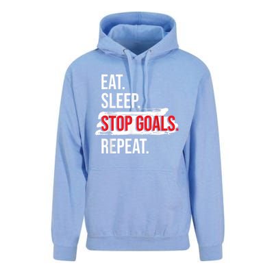 Eat Sleep Stop Goals Repeat Field Hockey Player Hockey Fan Unisex Surf Hoodie