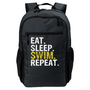 Eat Sleep Swim Repeat Gift Hoodie Daily Commute Backpack