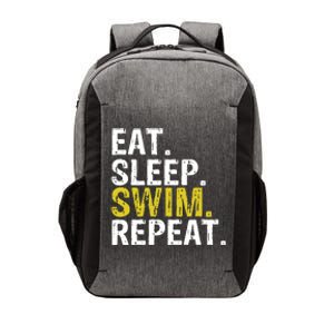 Eat Sleep Swim Repeat Gift Hoodie Vector Backpack