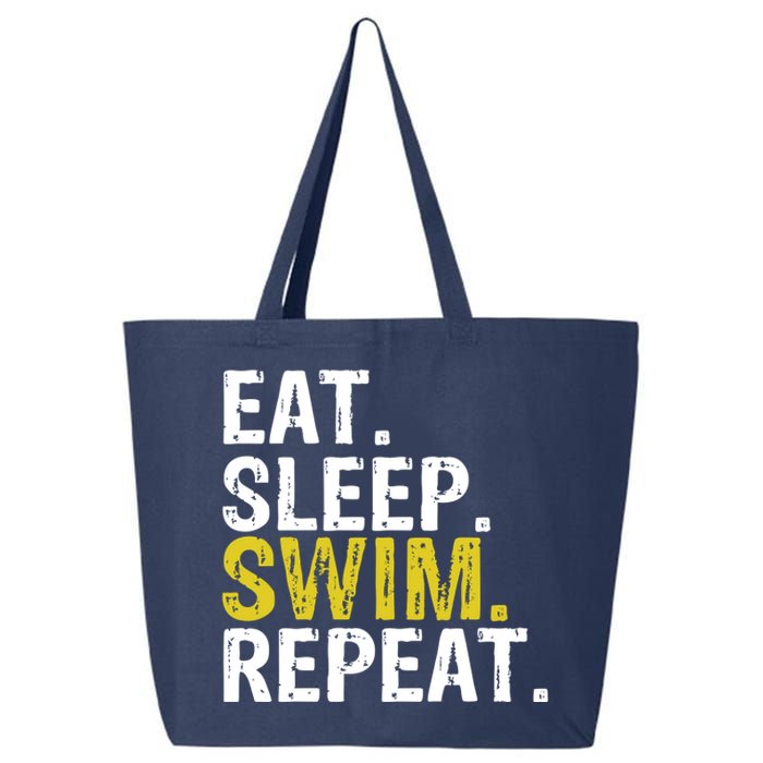 Eat Sleep Swim Repeat Gift Hoodie 25L Jumbo Tote