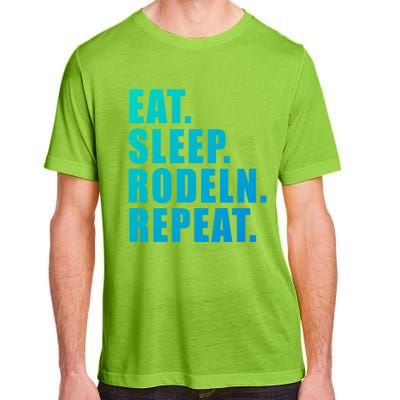 Eat Sleep Ski Repeat Snow Alpin Winter Funny Gift Adult ChromaSoft Performance T-Shirt