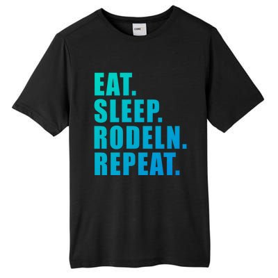 Eat Sleep Ski Repeat Snow Alpin Winter Funny Gift Tall Fusion ChromaSoft Performance T-Shirt