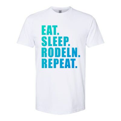 Eat Sleep Ski Repeat Snow Alpin Winter Funny Gift Softstyle CVC T-Shirt