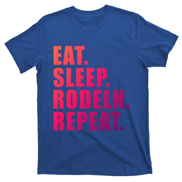 Eat Sleep Ski Repeat Snow Alpin Winter Funny Gift T-Shirt