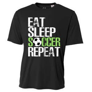 Eat Sleep Soccer Repeat Cool Sport Player Gift Cooling Performance Crew T-Shirt