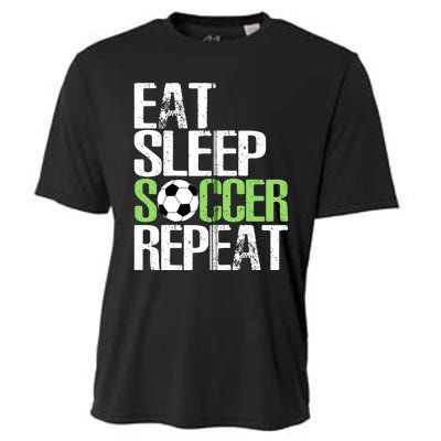 Eat Sleep Soccer Repeat Cool Sport Player Gift Cooling Performance Crew T-Shirt