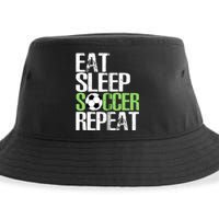 Eat Sleep Soccer Repeat Cool Sport Player Gift Sustainable Bucket Hat