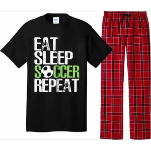 Eat Sleep Soccer Repeat Cool Sport Player Gift Pajama Set