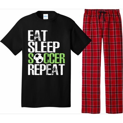 Eat Sleep Soccer Repeat Cool Sport Player Gift Pajama Set