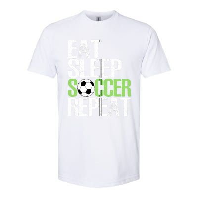 Eat Sleep Soccer Repeat Cool Sport Player Gift Softstyle CVC T-Shirt