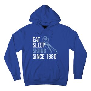 Eat Sleep Skiing Repeat Skier Sport Winter Addiction Ski Cool Gift Hoodie