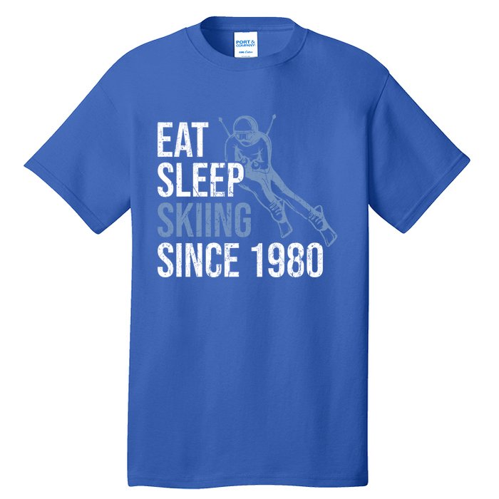 Eat Sleep Skiing Repeat Skier Sport Winter Addiction Ski Cool Gift Tall T-Shirt