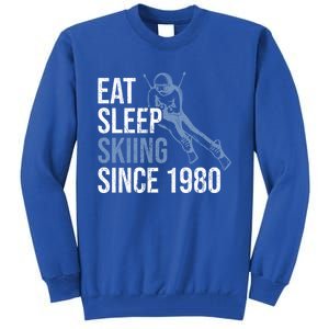 Eat Sleep Skiing Repeat Skier Sport Winter Addiction Ski Cool Gift Tall Sweatshirt