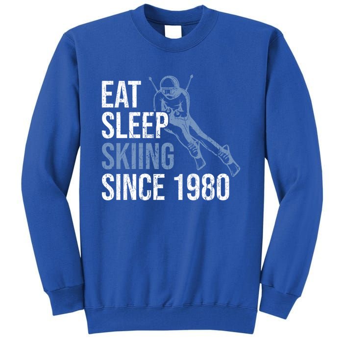 Eat Sleep Skiing Repeat Skier Sport Winter Addiction Ski Cool Gift Tall Sweatshirt