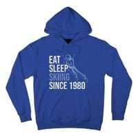 Eat Sleep Skiing Repeat Skier Sport Winter Addiction Ski Cool Gift Tall Hoodie