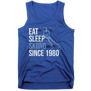 Eat Sleep Skiing Repeat Skier Sport Winter Addiction Ski Cool Gift Tank Top