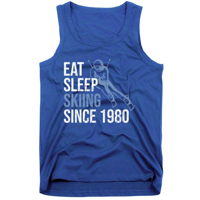 Eat Sleep Skiing Repeat Skier Sport Winter Addiction Ski Cool Gift Tank Top