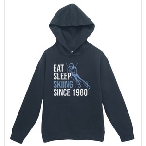 Eat Sleep Skiing Repeat Skier Sport Winter Addiction Ski Cool Gift Urban Pullover Hoodie