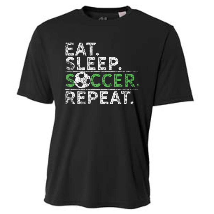 Eat Sleep Soccer Repeat Soccer Player Coach Cooling Performance Crew T-Shirt