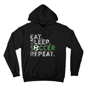 Eat Sleep Soccer Repeat Soccer Player Coach Hoodie