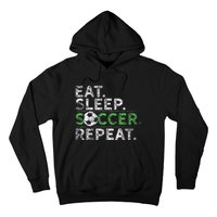 Eat Sleep Soccer Repeat Soccer Player Coach Hoodie