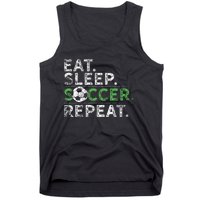 Eat Sleep Soccer Repeat Soccer Player Coach Tank Top