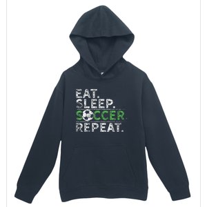 Eat Sleep Soccer Repeat Soccer Player Coach Urban Pullover Hoodie