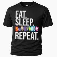 Eat Sleep Scrapbook Repeat Scrapbooker Scrapbooking Lover Cooling Performance Crew T-Shirt