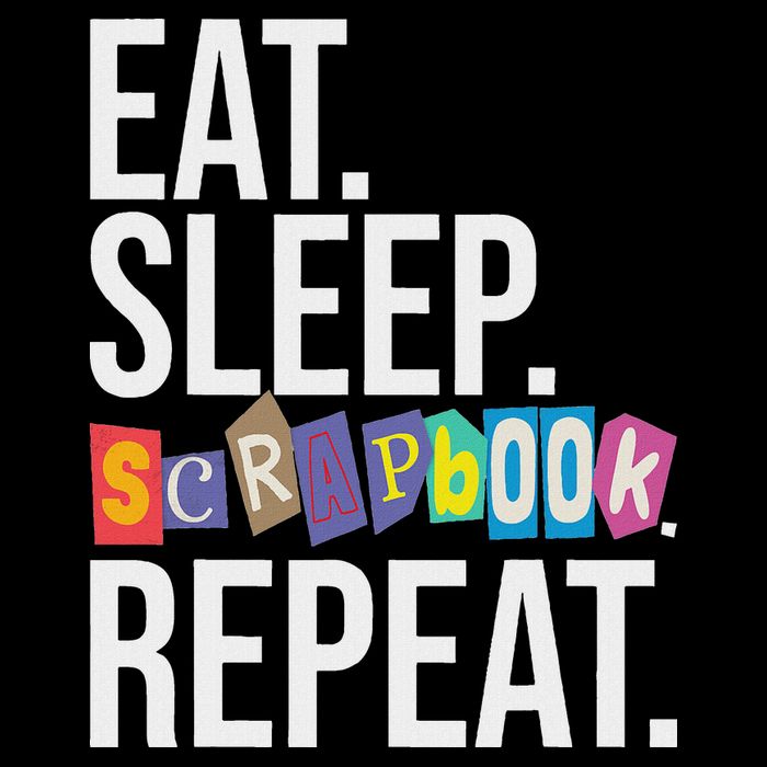 Eat Sleep Scrapbook Repeat Scrapbooker Scrapbooking Lover Cooling Performance Crew T-Shirt