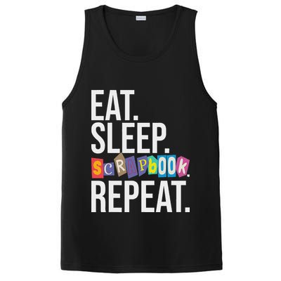 Eat Sleep Scrapbook Repeat Scrapbooker Scrapbooking Lover PosiCharge Competitor Tank