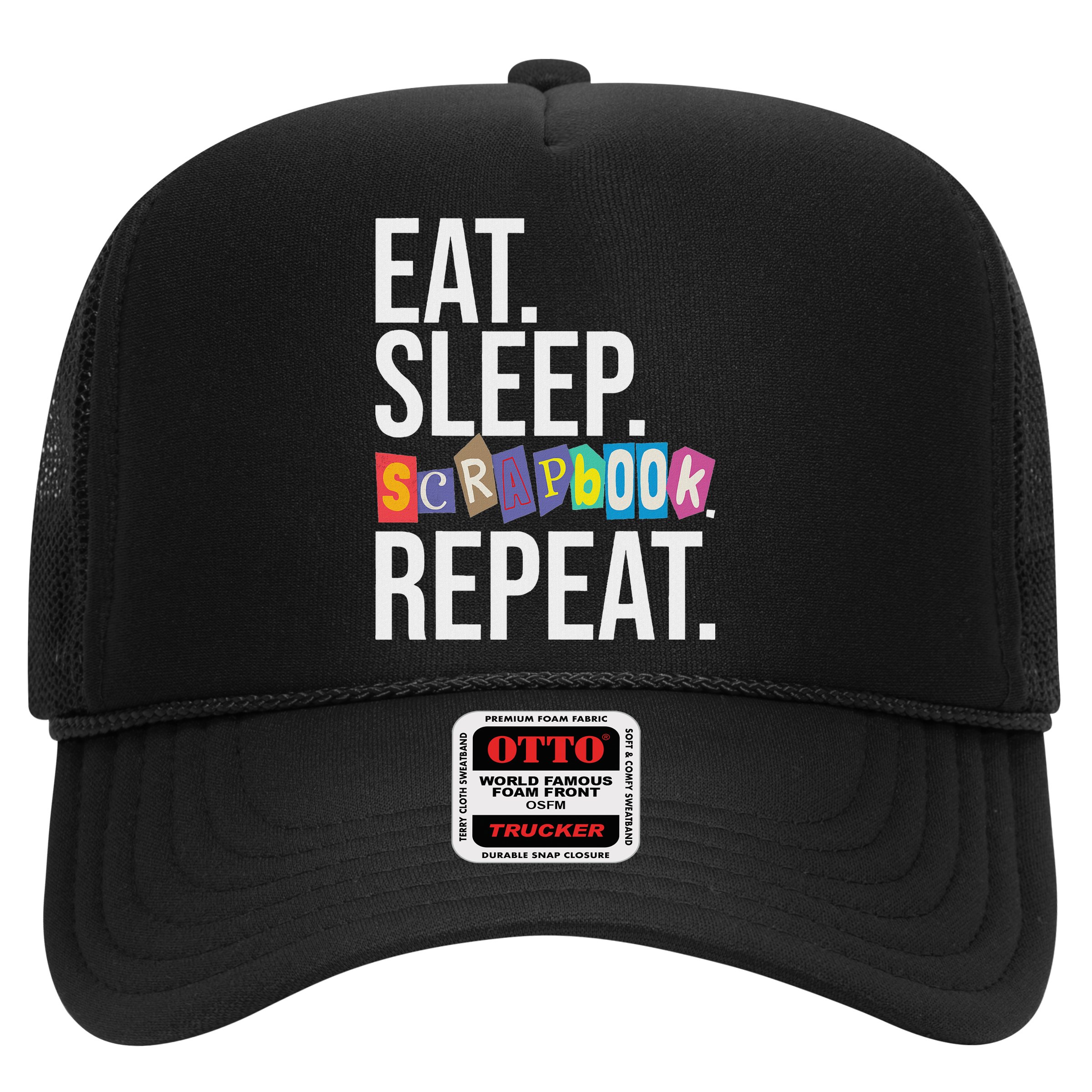 Eat Sleep Scrapbook Repeat Scrapbooker Scrapbooking Lover Hat