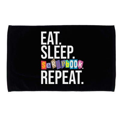 Eat Sleep Scrapbook Repeat Scrapbooker Scrapbooking Lover Microfiber Hand Towel