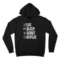 Eat Sleep Scout Repeat Funny Scouting Lover Gift Hoodie