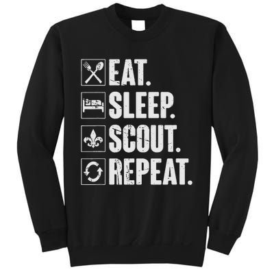 Eat Sleep Scout Repeat Funny Scouting Lover Gift Sweatshirt